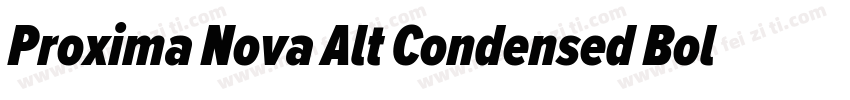 Proxima Nova Alt Condensed Bold字体转换